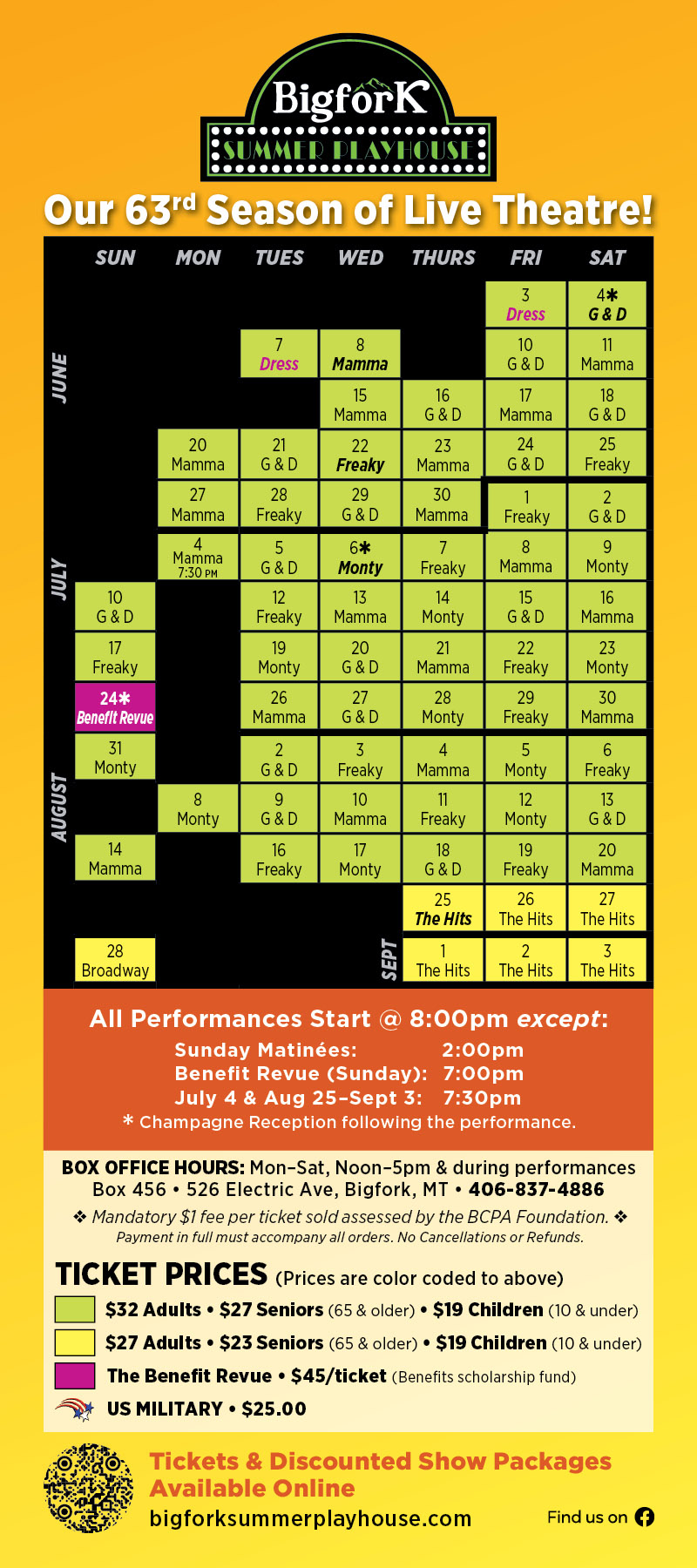 Show Calendar And Tickets Bigfork Summer Playhouse Show Calendar And Tickets Bigfork Summer Playhouse