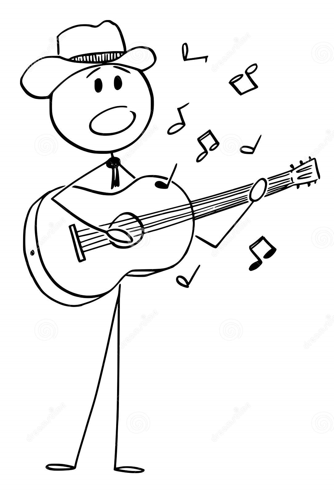 Guitar Stick figure